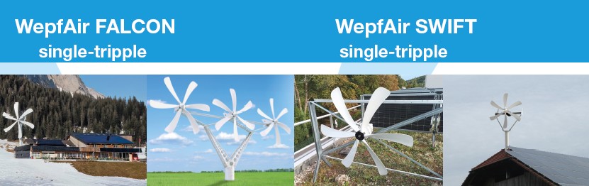 Wepfair FALCON und SWIFT Turbine